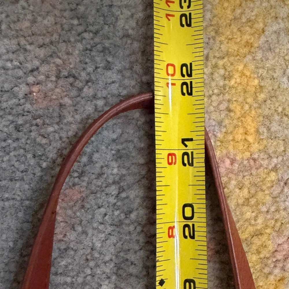 Juicy Couture Brown Leather Crossbody Bag Heart Padlock Leopard Print Lining - Picture 11 of 15